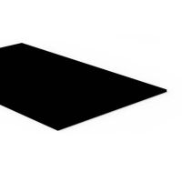 Acrylic Sheet - Black Opaque Glossy - 600x500x3mm