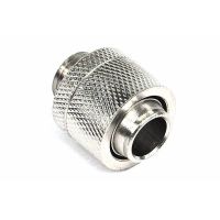 16/13mm compression fitting straight G1/4' silver nickel plated