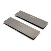 XSPC Universal Memory Side Plate - Twin Set (Black Chrome)