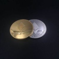 Ethereum Gold or Silver Plated ETH Coin - Collectible
