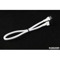 DarkSide 4-Pin 30cm (12″) M/F PWM Fan Sleeved Extension Cable - White