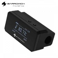 BarrowCH G1/4 Multimode OLED Display Heat Sensor Alarm with Intelligent Shutdown - Black