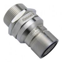 Koolance QD3 Male Quick Disconnect No-Spill Coupling, Panel Female Threaded G 1/4 BSPP