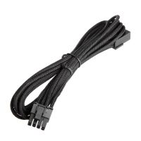 BitFenix PSU 6+2-Pin PCI-E Extension Cable - 45cm Sleeved Black/Black