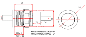 Ultimarc SpinTrak USB Arcade Spinner/Rotary Control Unit Diagram