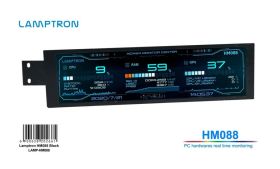 Lamptron HM088 PC Hardware Monitor/Display for AIDA64 - 8" IPS, HDMI, Widescreen