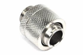 16/13mm compression fitting straight G1/4' silver nickel plated