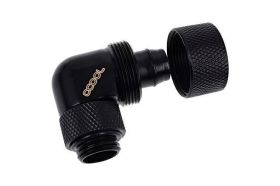 Alphacool Eiszapfen 16/10mm compression fitting 90° rotatable G1/4 - deep black