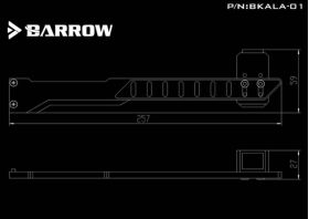 Barrow BKALA-01 GPU Weight Support Bracket - Silver