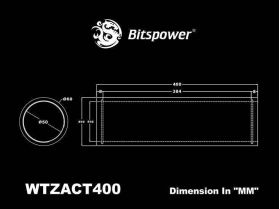 Bitspower Z-Tube 400 - BP-WTZACT400-CL