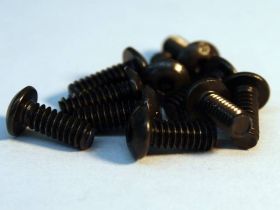 Mountain Mods 6-32 3/8 inch Black Oxide hex/button head screws (10 pack) BOBH38S