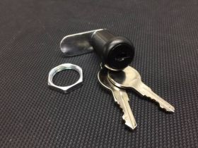Coin Door Lock - Single Bitted - Black