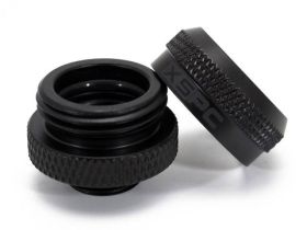 XSPC G1/4" to 14/10mm PETG/Acrylic/Hard Tube Triple Seal Fitting - MATTE BLACK