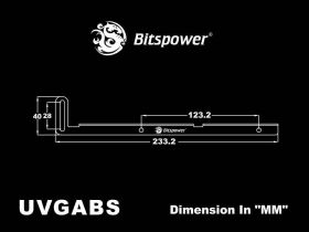 Bitspower Universal Support For VGA White (Dual PCI Slot Design)
