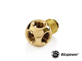 Bitspower G1/4" True Brass Q Plus-Rotary IG1/4"X4 Extender BP-TBFR-C