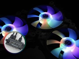 Bitspower Touchaqua NJORD 120 PWM Fan Digital RGB (3pcs)