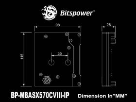 Bitspower Mono Block for ASUS ROG Crosshair VIII Impact
