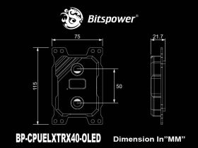 Bitspower CPU Block Summit ELX for AMD TRX40 Platform with OLED