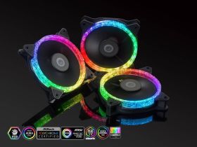 Bitspower Touchaqua Notos Xtal 120 Fan Digital RGB (3PCS)
