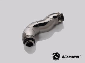 Bitspower Black Sparkle Five Rotary Snake-Style Dual G1/4" Adapter