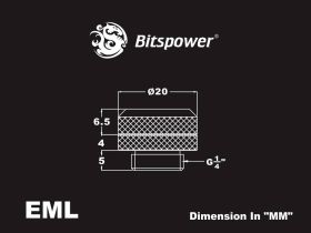 Bitspower G1/4 Royal Blue Enhance Multi-Link for OD 12MM - BP-RBLEML
