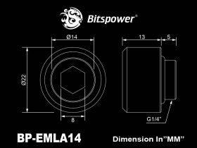 Bitspower G1/4" Advanced Multi-Link For OD 14mm (4 pcs) - Deluxe White