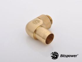 Bitspower G1/4" True Brass Rotary Angle 1/2" Fitting