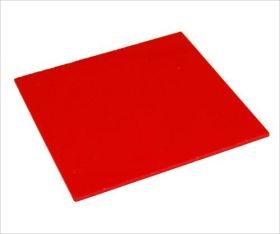 Acrylic Sheet - Red Opaque - 600x500x3mm