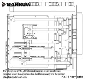 Barrow Waterway LRC 2.0 RGB Distribution Panel (Tray) for Thermaltake A500TG Case