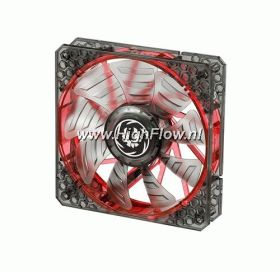 BitFenix Spectre PRO 140mm Fan Red LED - Black - 1200RPM
