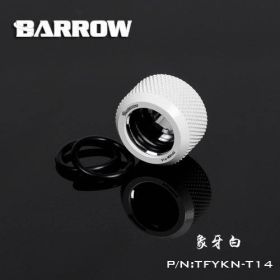 Barrow G1/4 - 14mm OD Twin Seal Hard Tube Compression Fitting - White