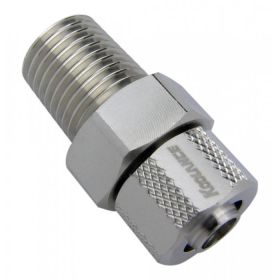 Koolance Compression Fitting for 06mm x 10mm (1/4in x 3/8in), 1/4 NPT FIT-V06X10N14