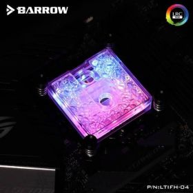 Barrow Acrylic Icicle Series CPU Waterblock, LRC 2.0 RGB, AMD AM3/AM4 - Black