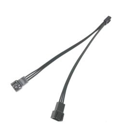 3-Pin Splitter / Y-Kabel - 15CM - Ribbon Black