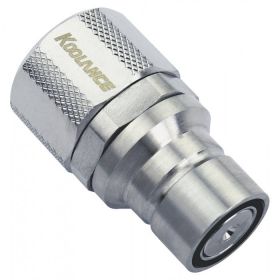 Koolance QD3 Male Quick Disconnect No-Spill Coupling, Compression for 10mm x 13mm (3/8in x 1/2in)