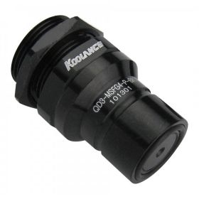 Koolance QD3 Male Quick Disconnect No-Spill Coupling, Panel Female Threaded G 1/4 BSPP - Black