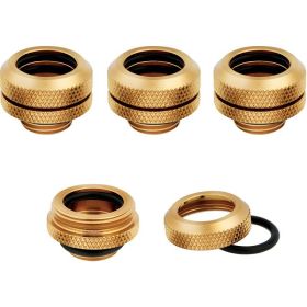Corsair Hydro X Series XF Hardline 14mm OD Fitting Four Pack - Gold