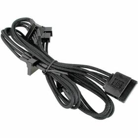 BitFenix 4-Pin Molex naar 4x SATA Stroomkabel Sleeved Black/Black
