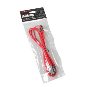 BitFenix 4-Pin ATX12V Extension Cable 45cm - Sleeved Red/Black