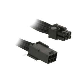 BitFenix PSU 6-Pin PCI-E Extension Cable - 45cm Sleeved Black/Black