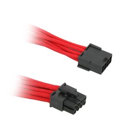 BitFenix PSU 8-Pin PCI-E Verlengkabel - 45cm Sleeved Red/Black