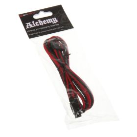 BitFenix 8-Pin PCI-E Verlengkabel - 45cm sleeved Black/Red/Black