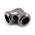 XSPC 14mm Rigid Tubing Elbow Fitting - Black Chrome