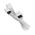 BitFenix 4-Pin Molex to 3x Molex Splitter Cable - 55cm Sleeved White/White