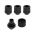 Corsair Hydro X Series XF Compression 10/13mm (3/8” / 1/2”) ID/OD Fitting Four Pack - Black